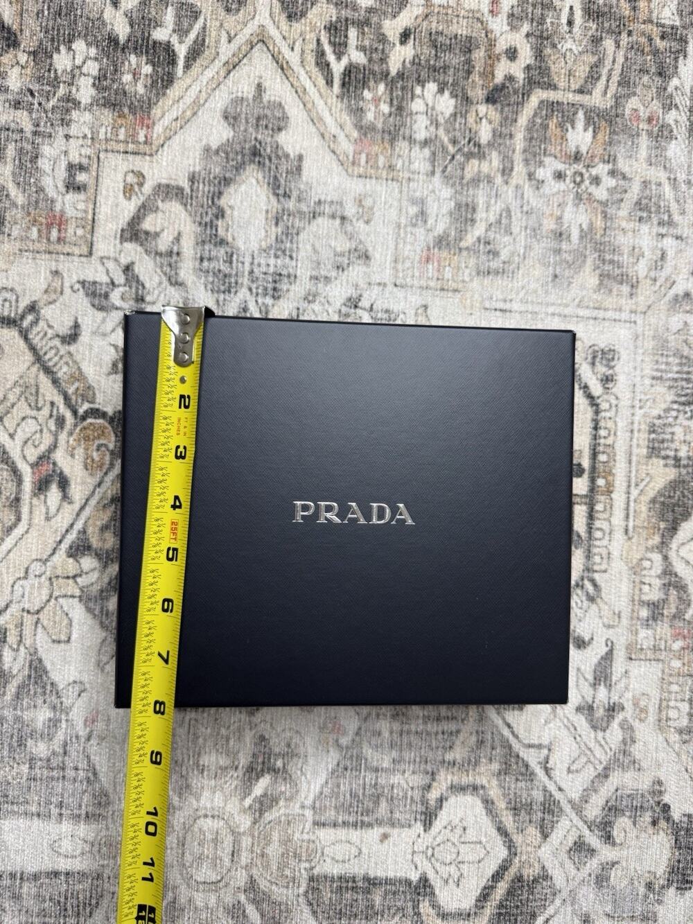 PRADA Black Square Box 8” X 9” Gift Designer